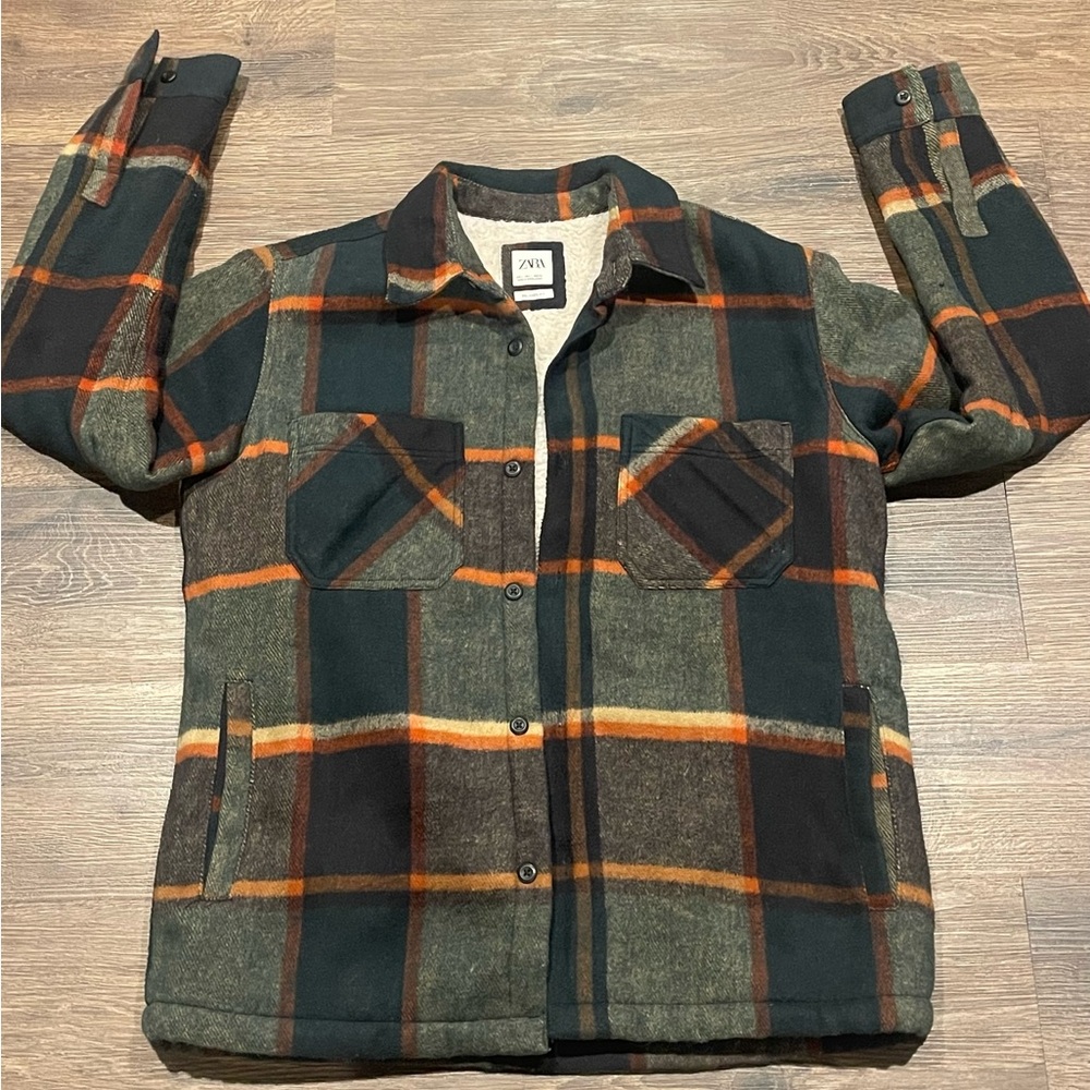 Zara plaid shacket